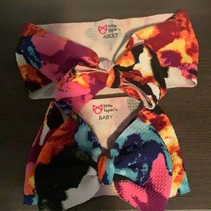Little Lopers Mommy & Me matching Fall Floral bows